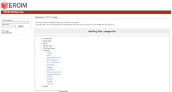 Desktop Screenshot of lists.ercim.eu