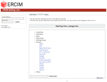 Tablet Screenshot of lists.ercim.eu
