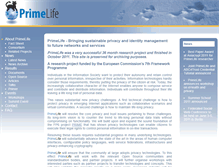 Tablet Screenshot of primelife.ercim.eu